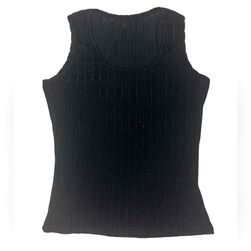 Women’s Black Ribbed Tank Top
